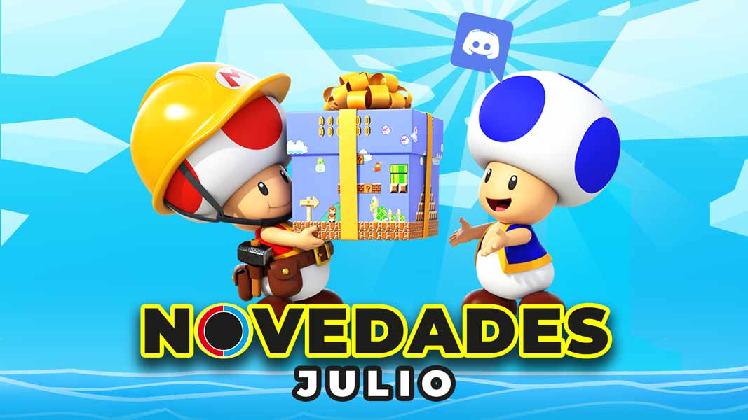 Novedades de julio en NintenDúo: sorteo de Nintendo Switch, 4 Super Mario Maker 2, final de Splatfun y Discord para todos