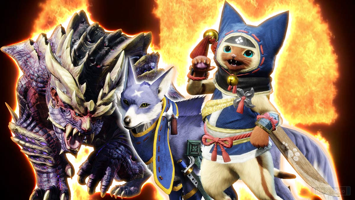 Smash Bros recibe nuevos espíritus de Monster Hunter Rise