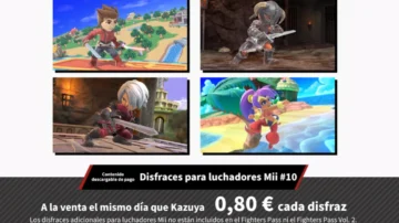 Los trajes Mii de Lloyd, Shantae, Dante y Dovahkiin llegan a Smash Bros