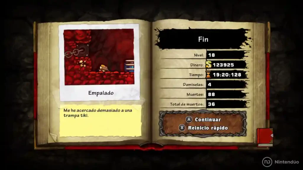 Análisis de Spelunky HD para Nintendo Switch