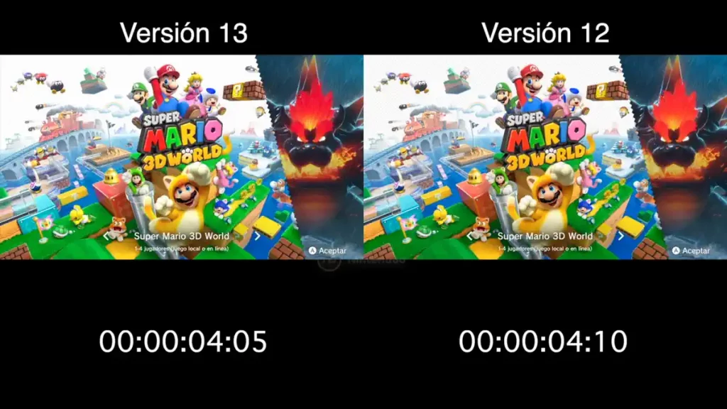 Tiempo de carga de juegos en Nintendo Switch