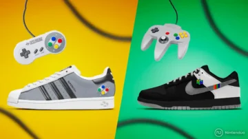 Convierten consolas clásicas de Nintendo en zapatos