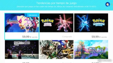 Los juegos más jugados de Nintendo Switch ahora aparecen en eShop