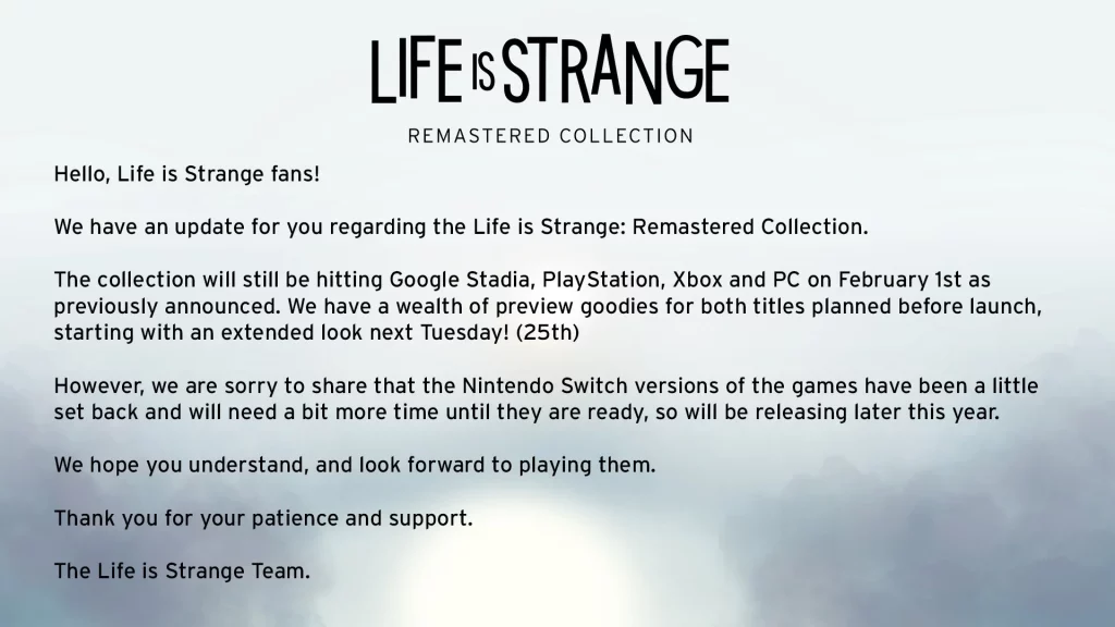 Life is Strange Collection Switch
