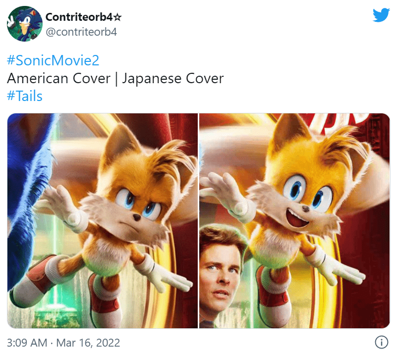Sonic Tails enfadado película