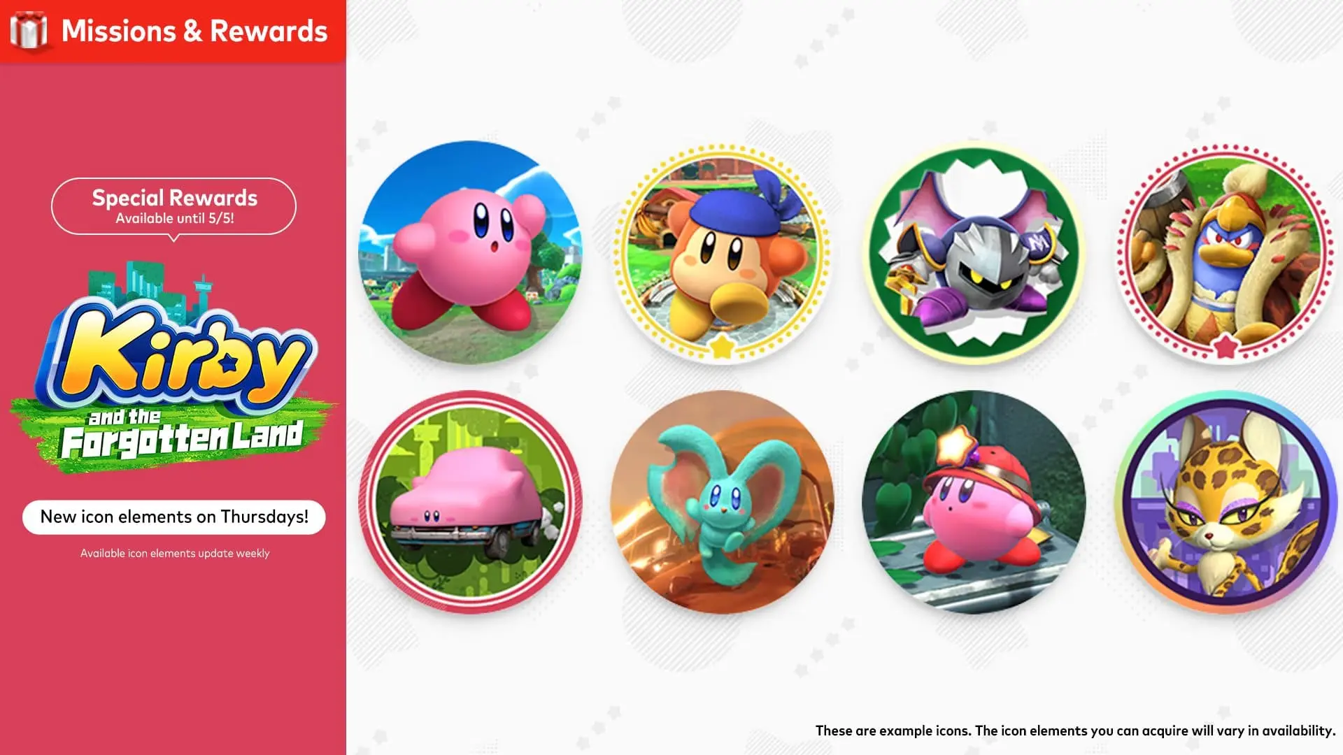 Nuevos iconos de Kirby llegan a Nintendo Switch Online