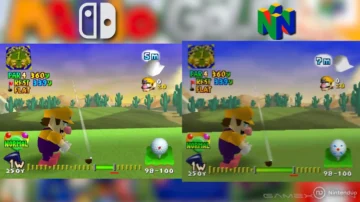 Comparativa HD de Mario Golf en Nintendo Switch y N64