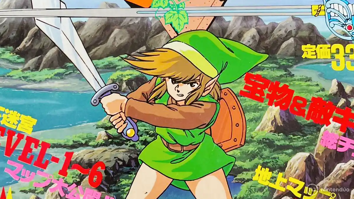 banda Estoy orgulloso testigo Una "Link chica" aparece en un antiguo libro oficial de Nintendo -