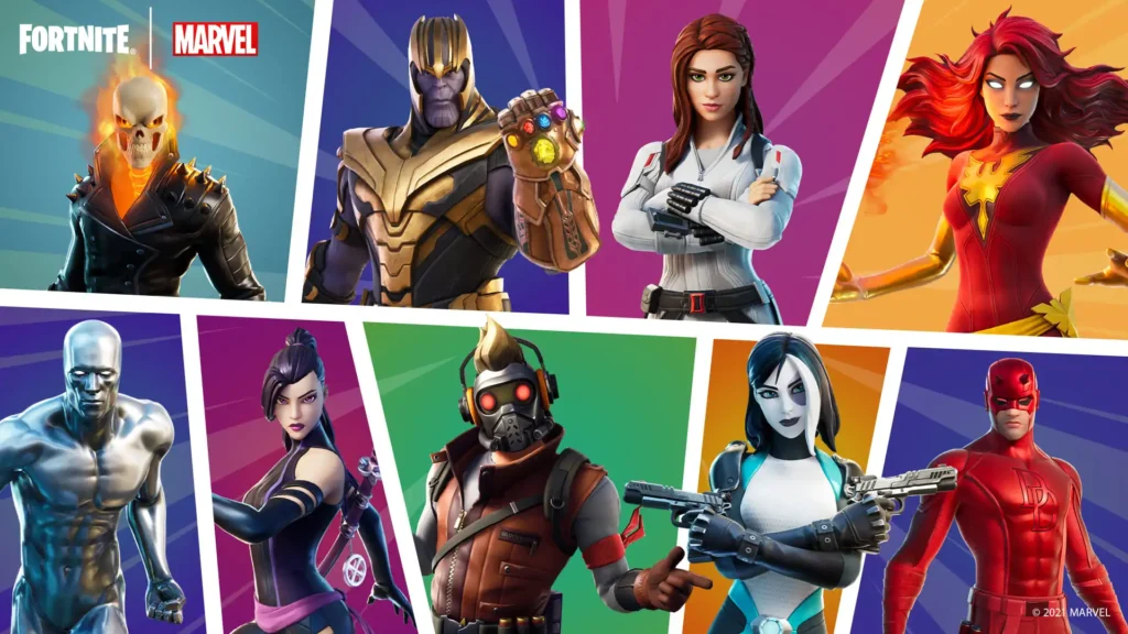 skins Fortnite Marvel