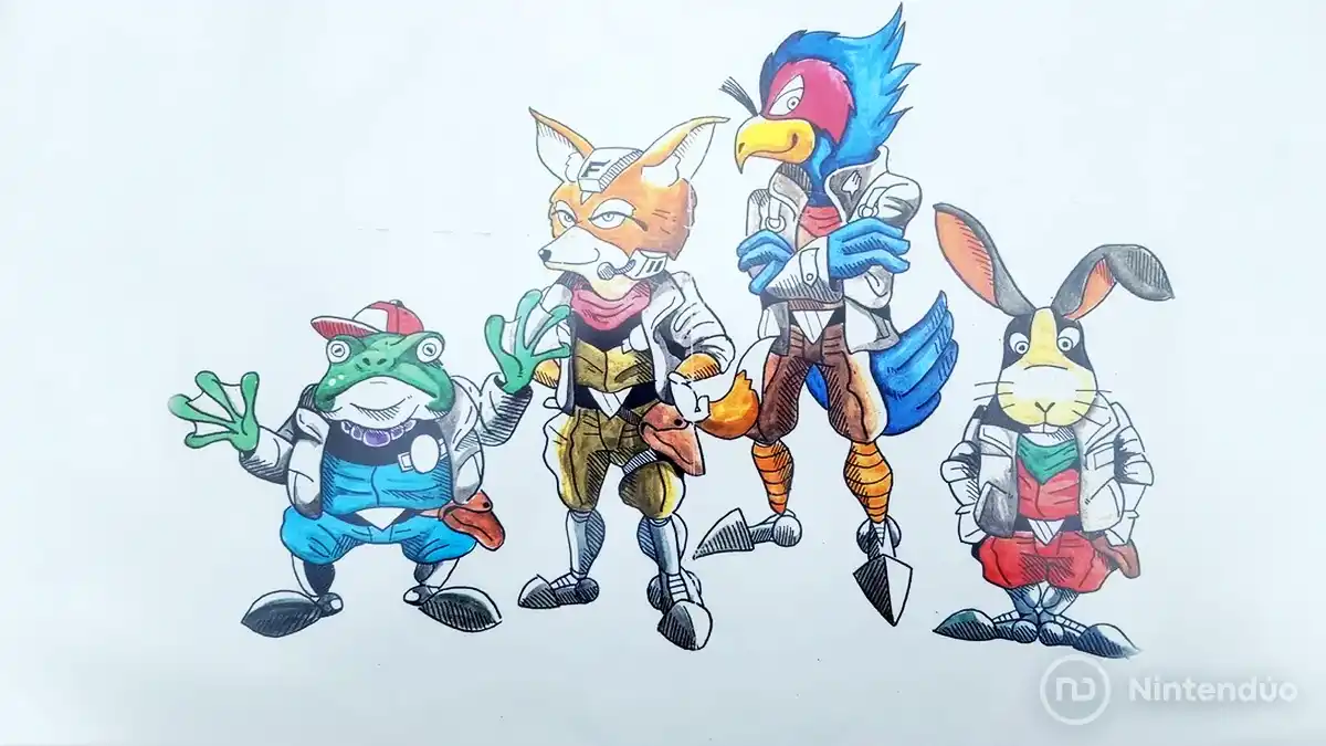 Esta valiosa ilustración de Star Fox estuvo a punto de acabar en la basura