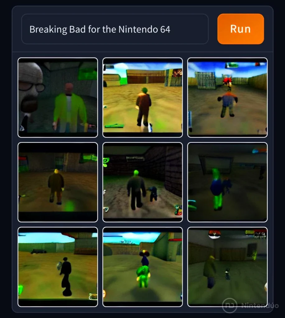 Dall-E Breaking Bad Nintendo 64