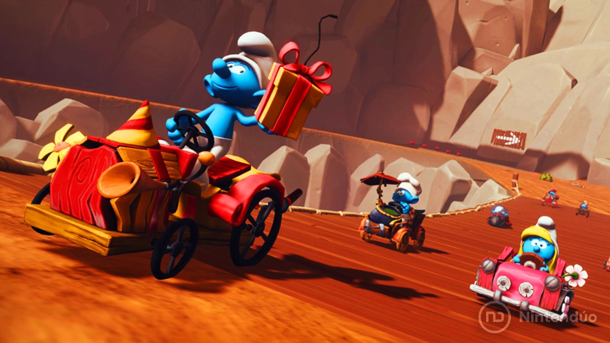 Los Pitufos declaran la guerra a Mario Kart con el anuncio de Smurfs Kart