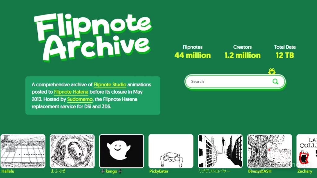 Web Flipnote Archive Buscador