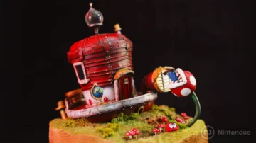 Este brutal diorama de Super Mario Odyssey está hecho de basura