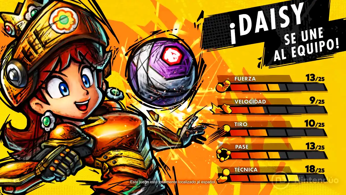 Estadísticas Daisy mario Strikers Switch