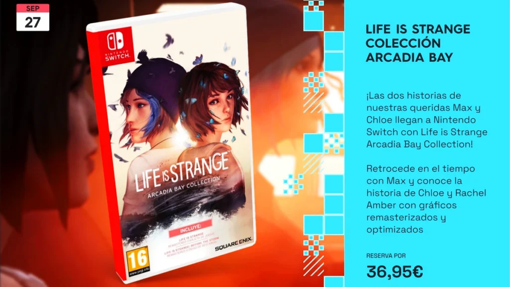 Life is Strange Arcadia Bay Collection Fecha Nintendo Switch