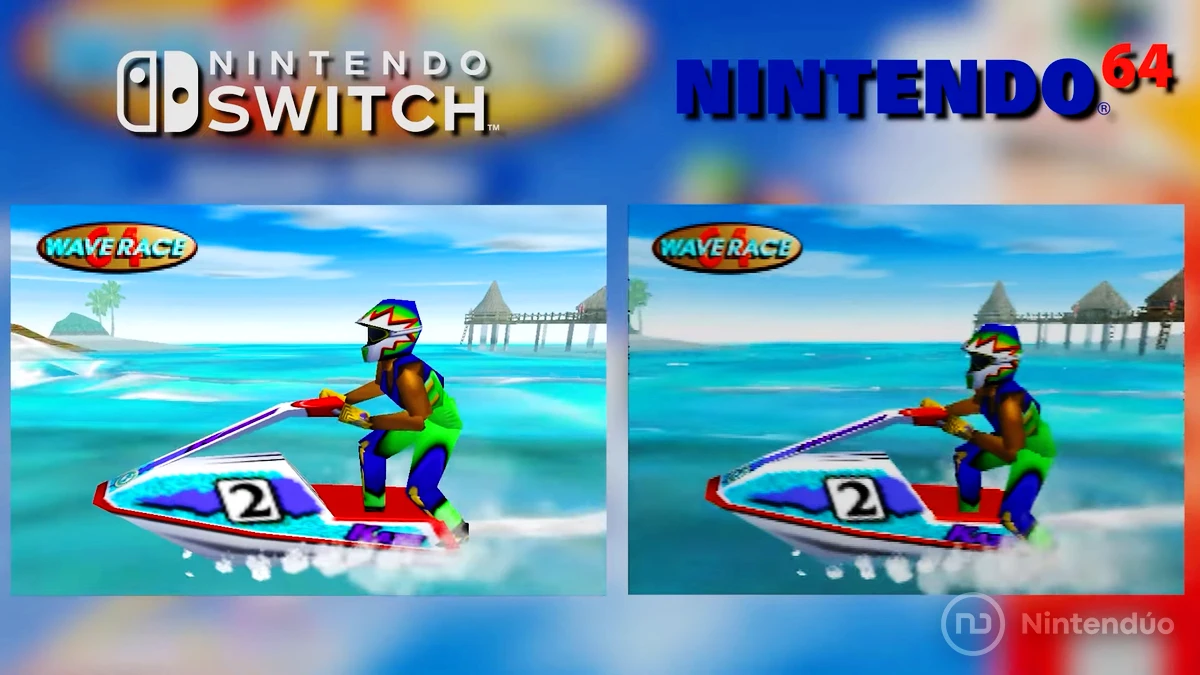 Comparativa HD de Wave Race 64 en Nintendo Switch y N64