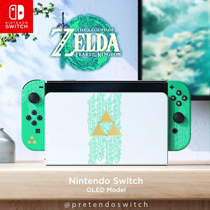 Esta Switch OLED de Zelda Tears of the Kingdom es alucinante