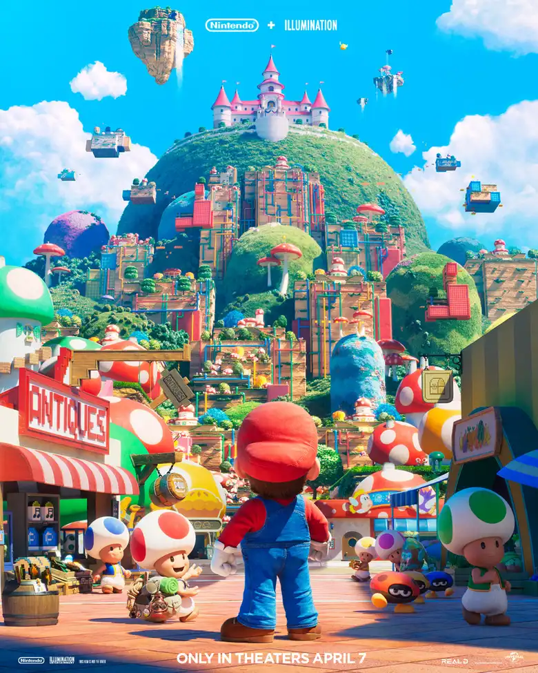 Poster Oficial Película Super Mario Bros The Movie