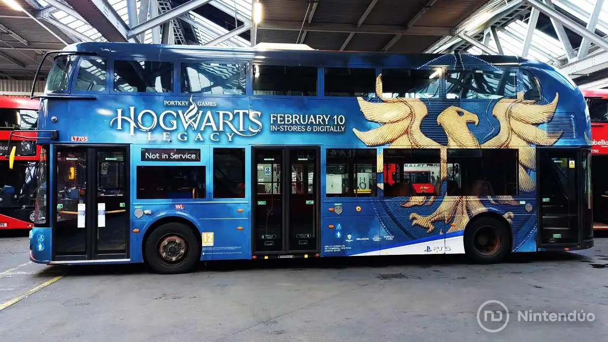 Autobuses de las casas de Hogwarts Legacy toman el mundo real