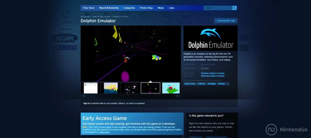 Emulador Wii GameCube Dolphin en Steam