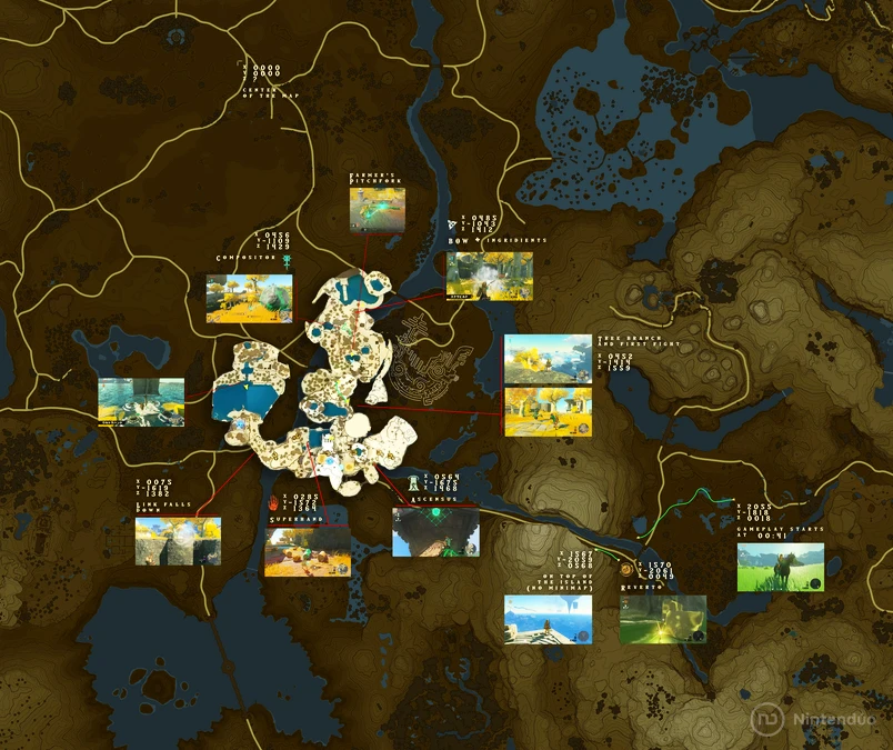 Mapa Islas Celestes Zelda Tears Kingdom