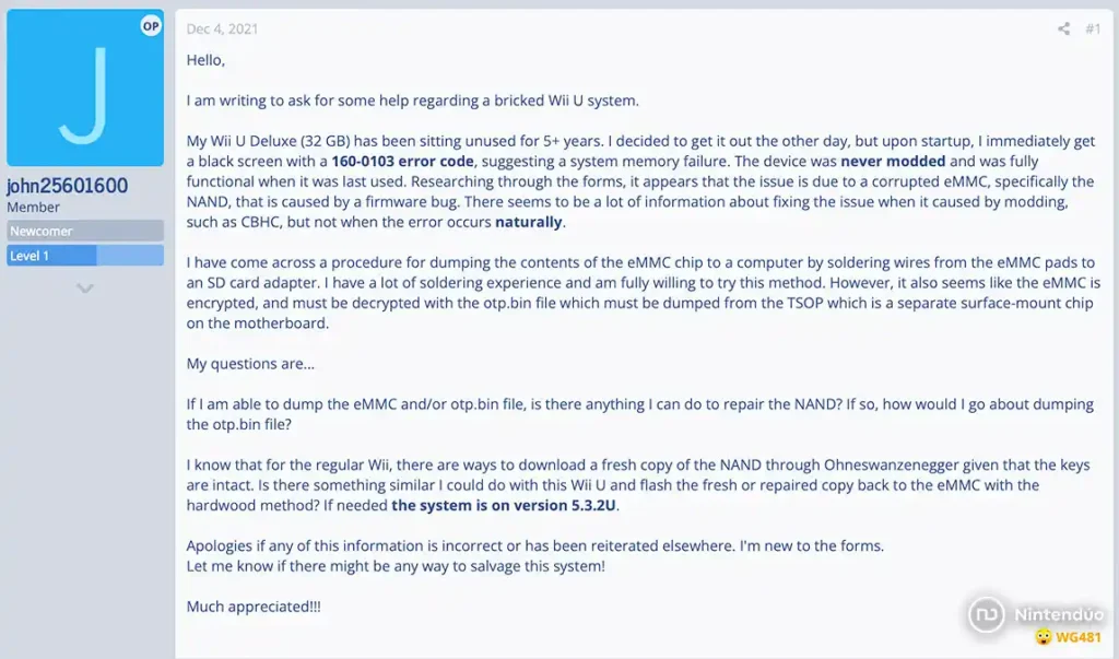 Wii U puede dejar de funcionar si dejas de usarla por años: usuarios  reportan fallo crítico que convierte a la consola en un ladrillo