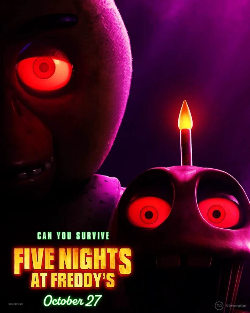 Poster Chica the Chicken y Cupcake FNAF Película