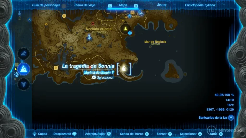 Dónde está Lágrima Dragón 7 de Zelda Tears of the Kingdom: La tragedia de Sonnia