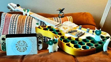 Esta guitarra eléctrica de Zelda Tears of the Kingdom brilla en la oscuridad, y puedes hacerte con ella