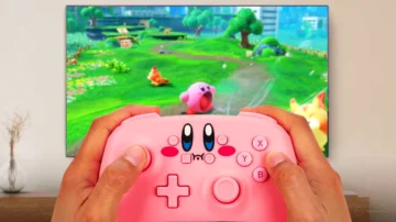 Kirby se ha comido este mando de Switch que ya puedes reservar