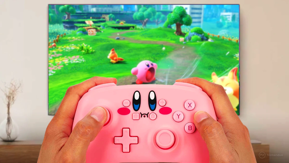 Kirby se ha comido este mando de Switch que ya puedes reservar