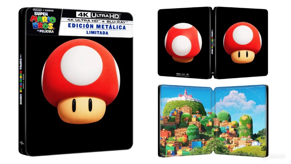 Super Mario Bros La Pelicula 4K UHD Blu Ray Edicion Caja Metalica