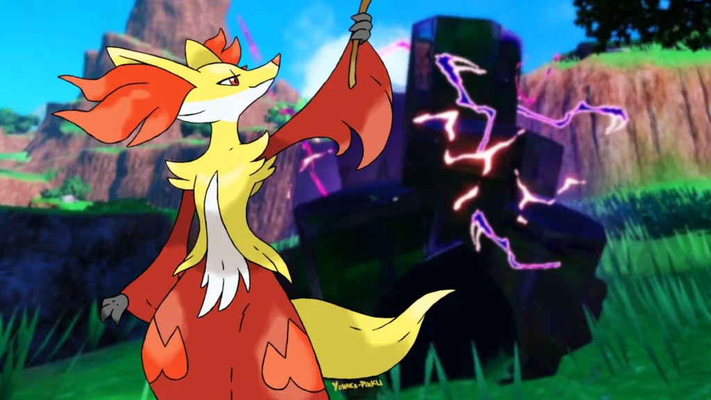 Tera Raid Delphox Pokemon Escarlata Purpura