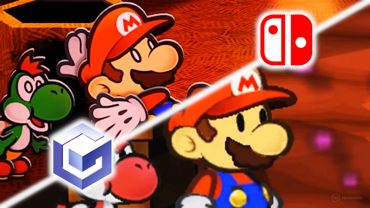 Comparativa de Paper Mario La Puerta Milenaria en Switch vs GameCube