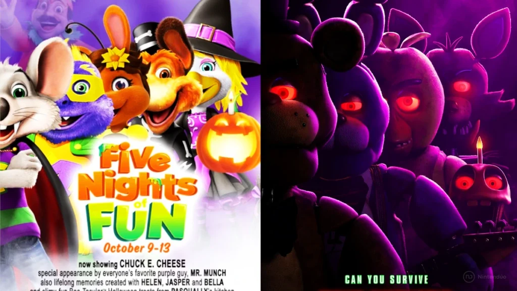 The Chuck E Cheese Copied The Fnaf Movie Poster Imgflip, 44% OFF