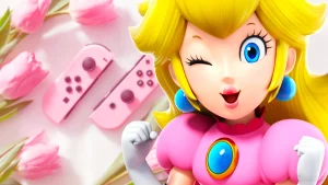 Joy-Con Rosa Princesa Peach Nintendo Switch