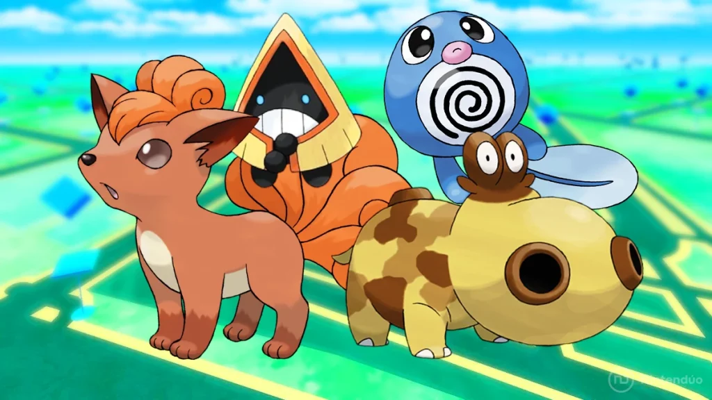 Pokémon GO Hora Destacada Vulpix, Snorunt, Hippopotas y Poliwag