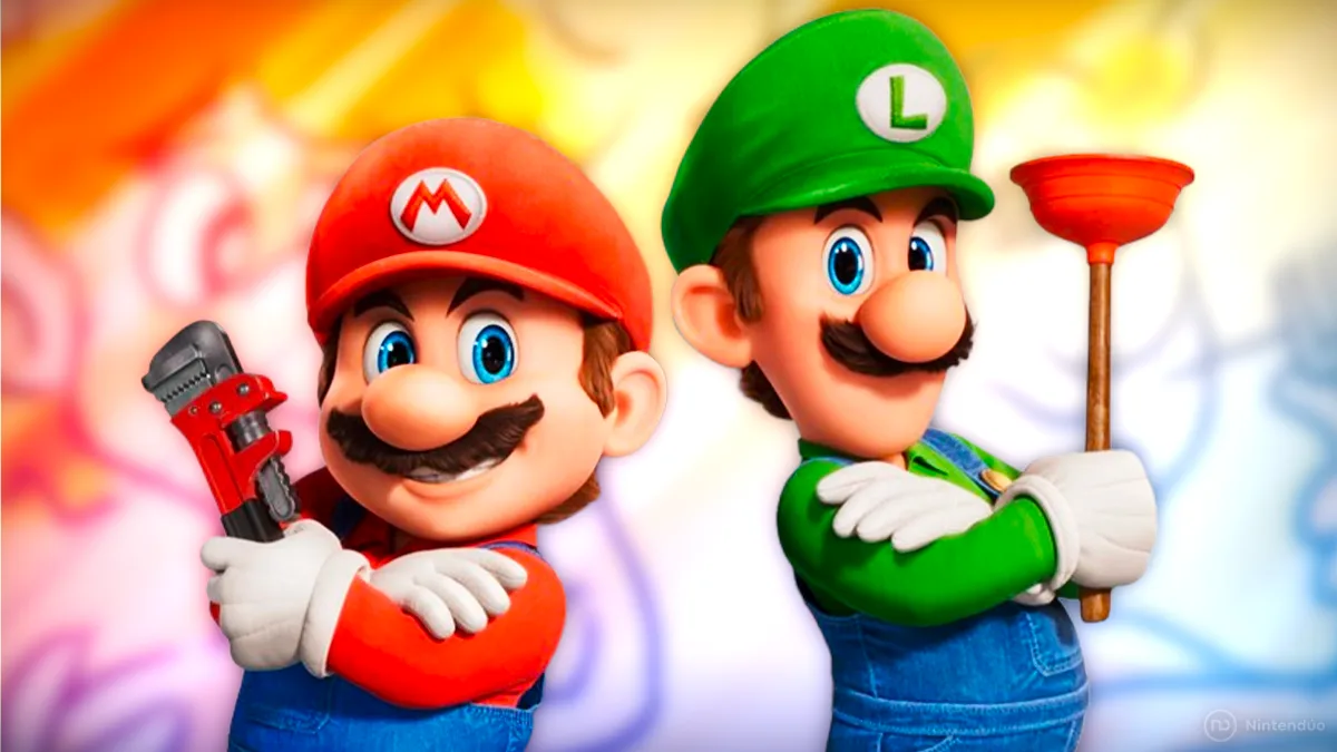 La película de Super Mario quería enseñar a Mario y Luigi sin bigote, y esta imagen lo demuestra