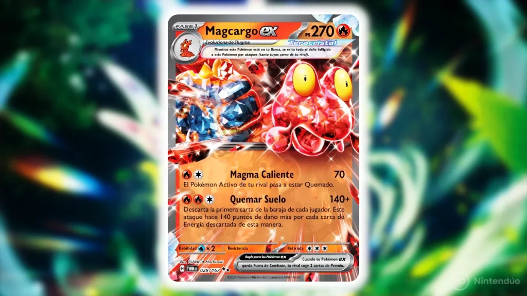 Magcargo EX Teracristal Pokemon JCC