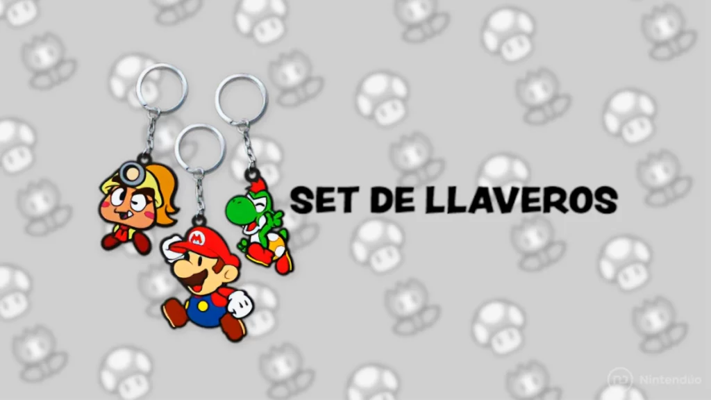 Set Llaveros Regalo Reservar Paper Mario