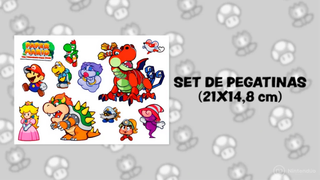 Set Pegatinas Regalo Reservar Paper Mario