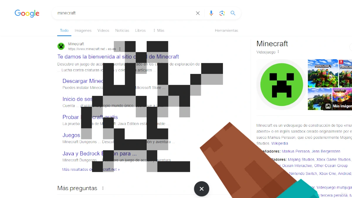 Easter Egg Minijuego Minecraft Google