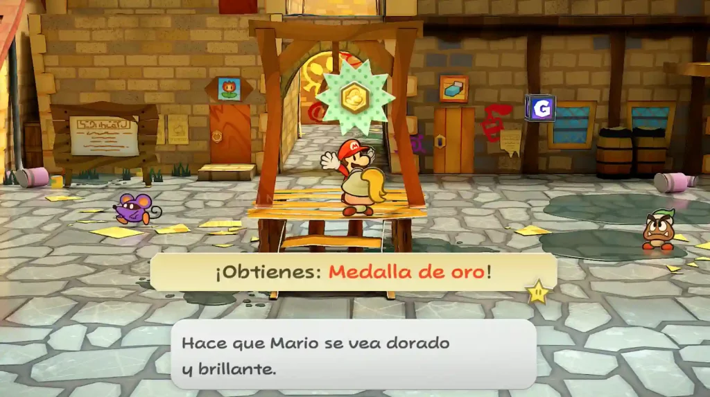 Medalla de Oro en Villaviciosa Paper Mario: Puerta Milenaria