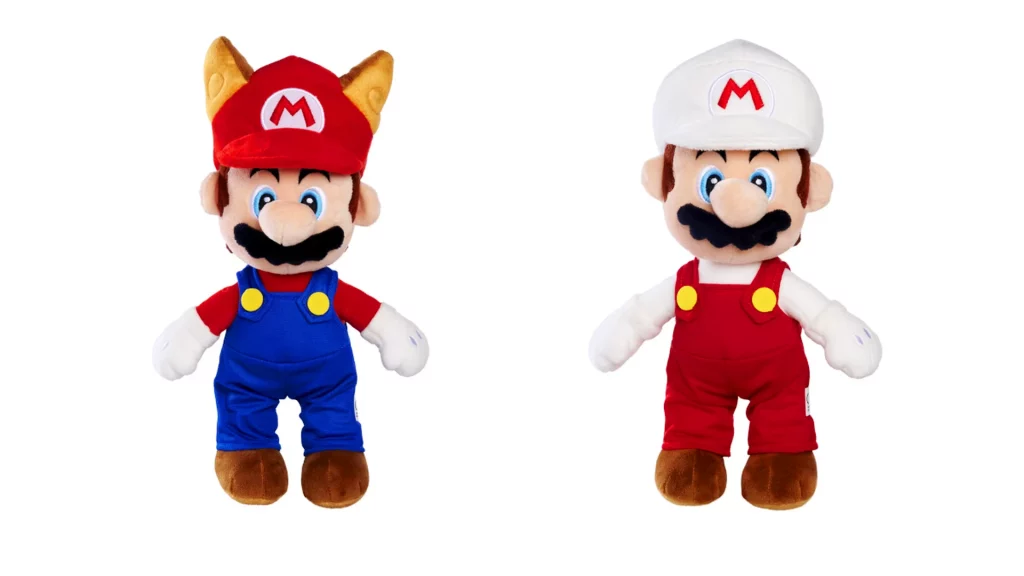 Peluches oficiales My Nintendo Store Mario Mapache Mario Fuego