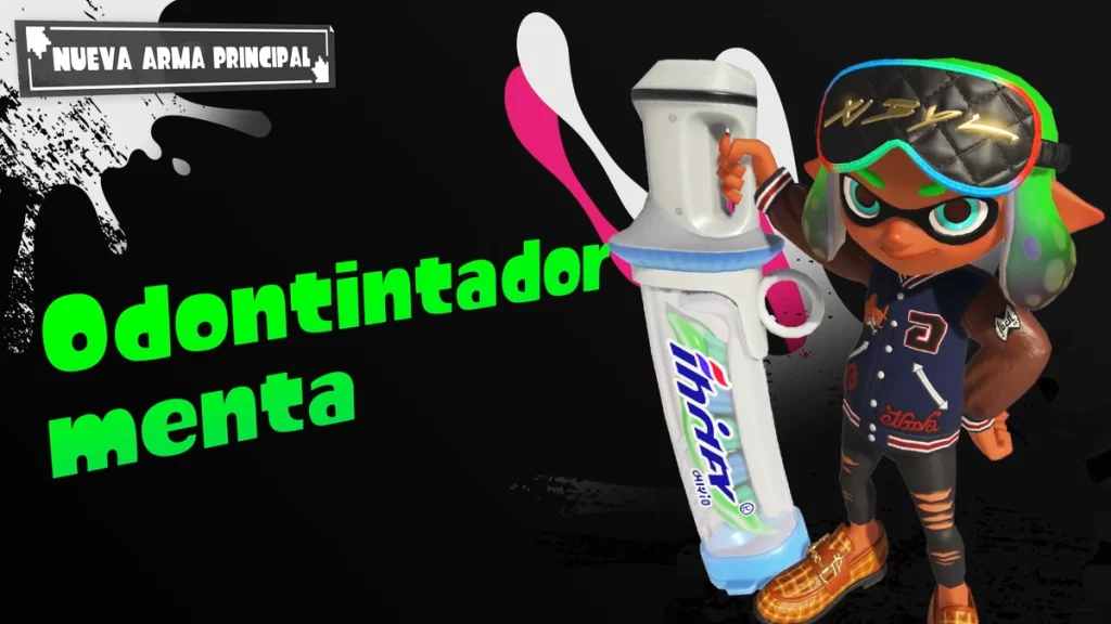 Entintador Menta Splatoon 3