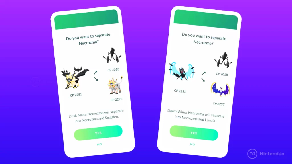 Separar Fusión Necrozma Pokémon GO 01