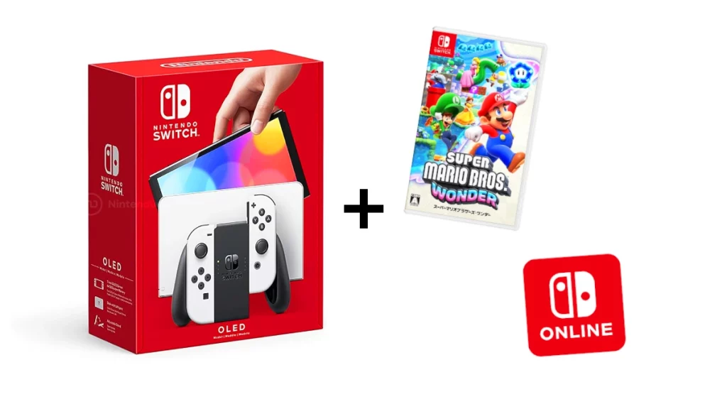 Pack Nintendo Switch OLED Mario Wonder NSO