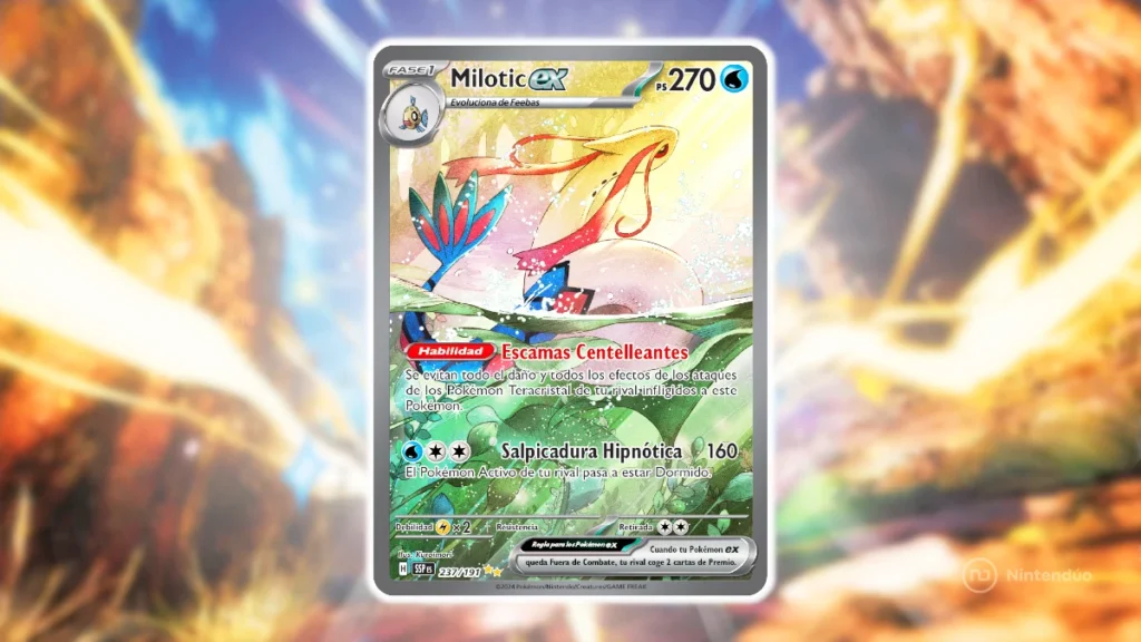 Milotic Ex Full Art Pokémon JCC Chispas Fulgurantes