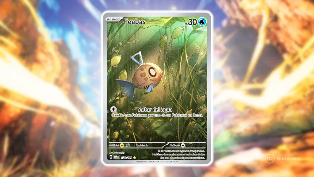 Feebas Full Art Pokémon JCC Chispas Fulgurantes